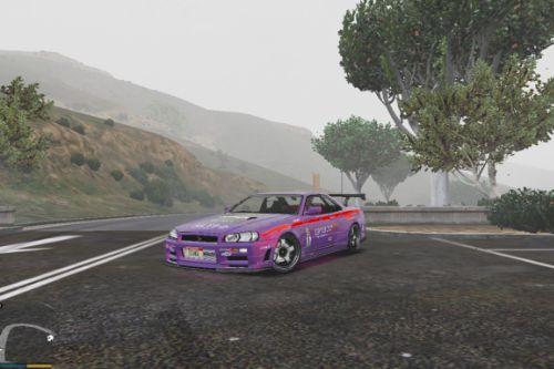 Nissan Skyline R34 Signal Tanabe Livery