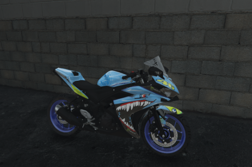 Yamaha R3 agv shark edition