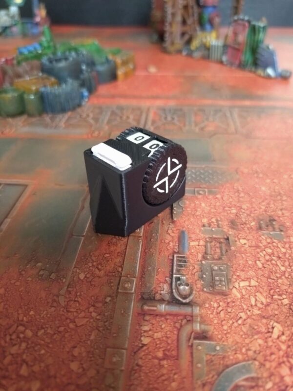 Warhammer 40K Wound Counters with Battle Shock Indicator and Dice Drawer