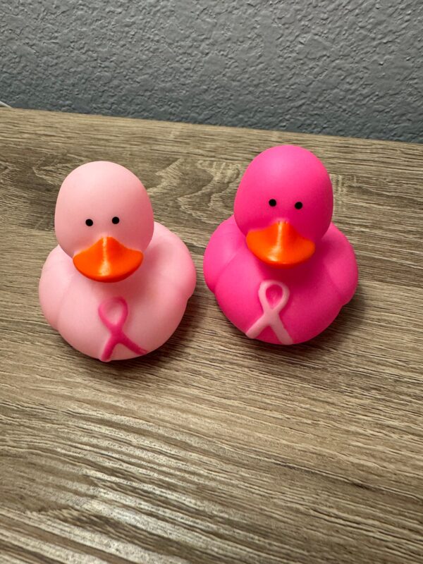 Breast Cancer awareness rubber duckies