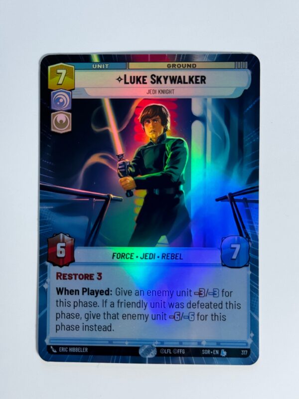 Luke Skywalker Jedi Knight SOR Proxy/Orica, Common/Holo (HyperSpace)