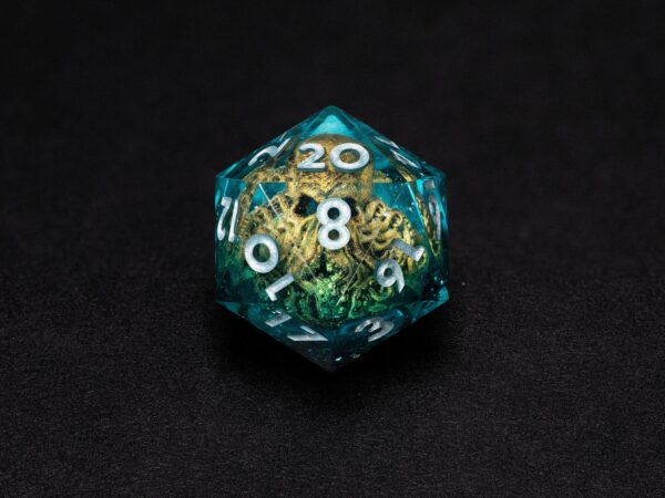 Dice Set, Cthulhu Dice, Call of Cthulhu, DND, Halloween, Sharp Edges Dice