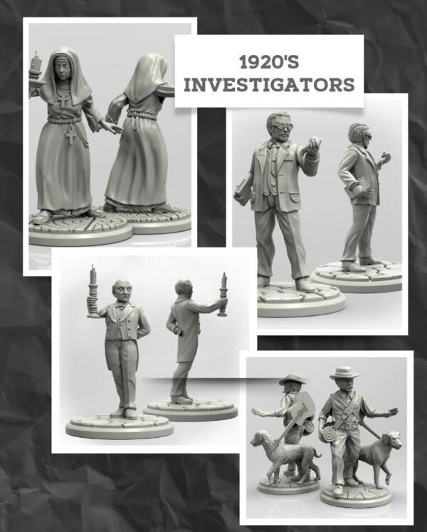 Arkham Investigators (28 Sculpts!) / Call of Cthulhu / Savage Worlds / Deadlands /  DnD / Adaevy Creations