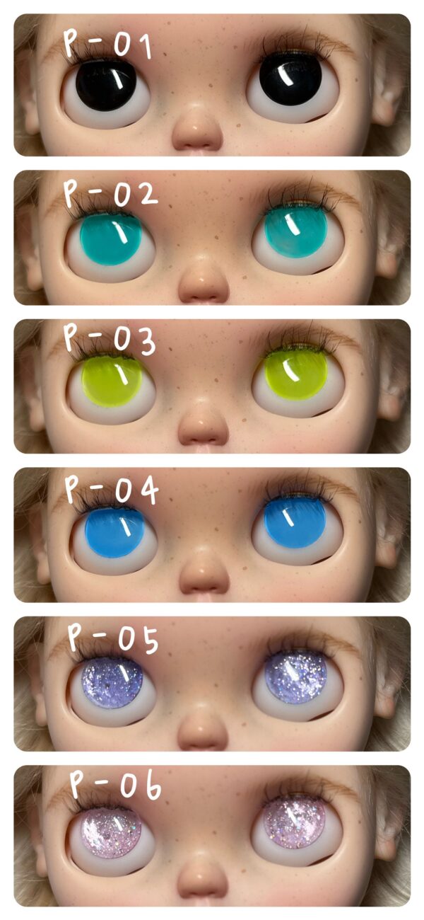 Blythe doll glass eyechips pure colored