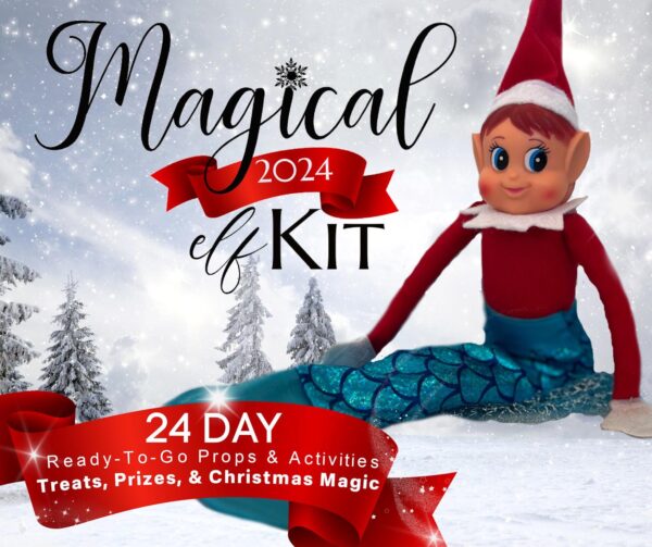 24 Day Elf Kit, Elf Props, Christmas Elf Kit, Personalized Arrival Letter, Elf Antics, 2024 Pre-planned kit for elves, Christmas Elves