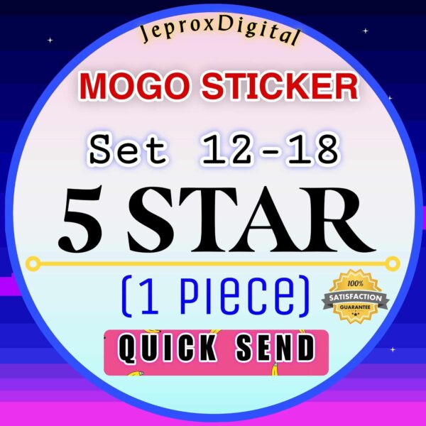 5 star sticker MONO GO (1 piece)