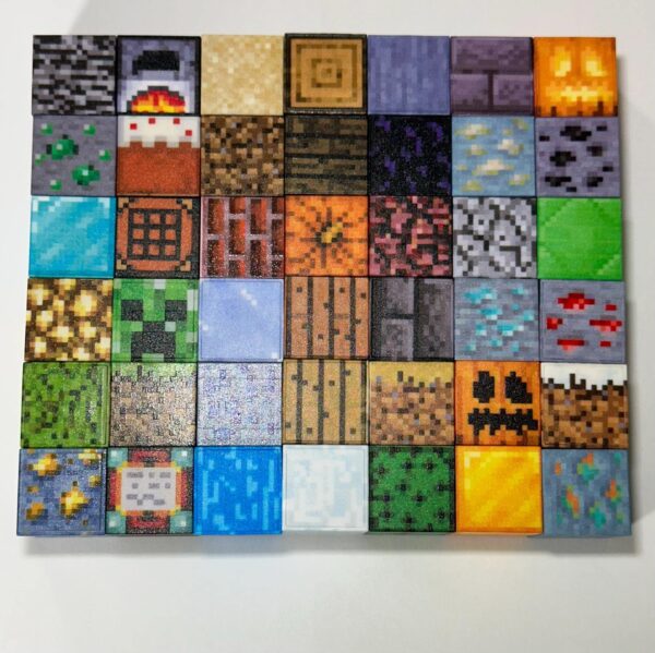 Magnetic Minecraft-Style Building Blocks, High Quality cubes toys, hand made gift idea, 3D puzzle